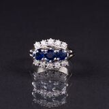 Saphir-Brillant-Ring