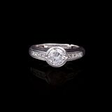 A Flawless River Solitaire Diamond Ring - image 1