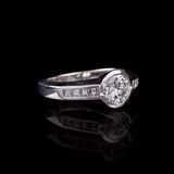 A Flawless River Solitaire Diamond Ring - image 2