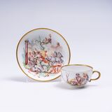 A Cup and Saucer with Mythological Scene
