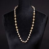 Faux Pearls Kette mit Kristallen - Bild 1