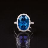 A Tanzanite Diamond Ring - image 1