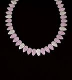 A colour fine Diamond Necklace with Pink Sapphires - image 1