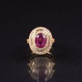 A Ruby Diamond Ring - image 1