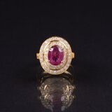 A Ruby Diamond Ring - image 1