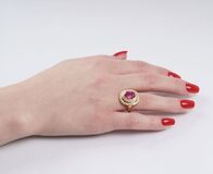 A Ruby Diamond Ring - image 2