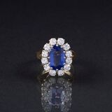 A Tanzanite Diamond Ring - image 1