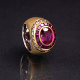 An extraordinary Ruby Fancy Diamond Ring - image 1