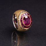Rubin Fancy-Diamant Bandring - Bild 1