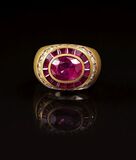 An extraordinary Ruby Fancy Diamond Ring - image 2