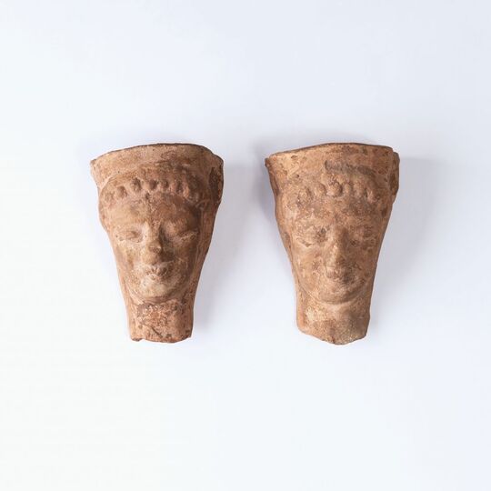 A Pair of Terracotta Heads