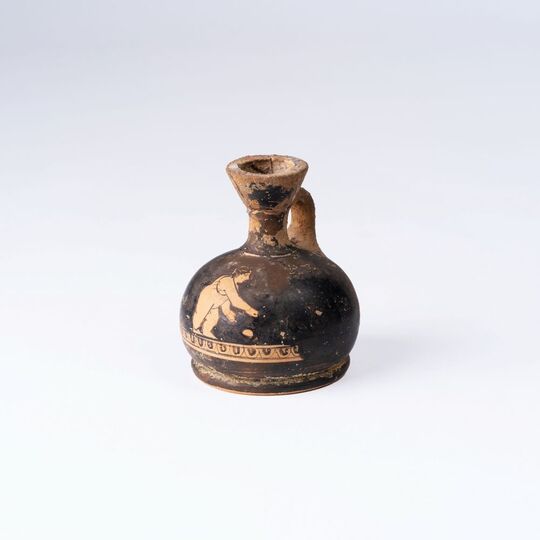 An Attic Miniature Red-Figure Squat Lekythos