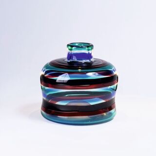 A Vase 'A Fasce Di Colore' for Venini