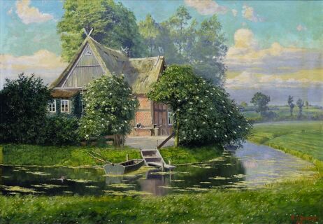 Farm House by a River