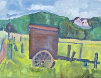 Cart on a Meadow - image 1