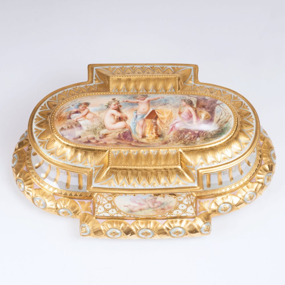 A Magnificent Lidded Box in Vienna Style