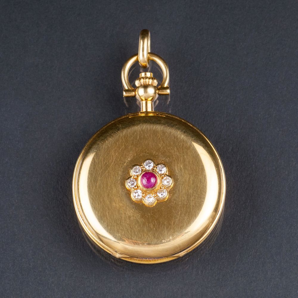 A Ladies' Pocketwatch with Rubies and Diamonds - image 2