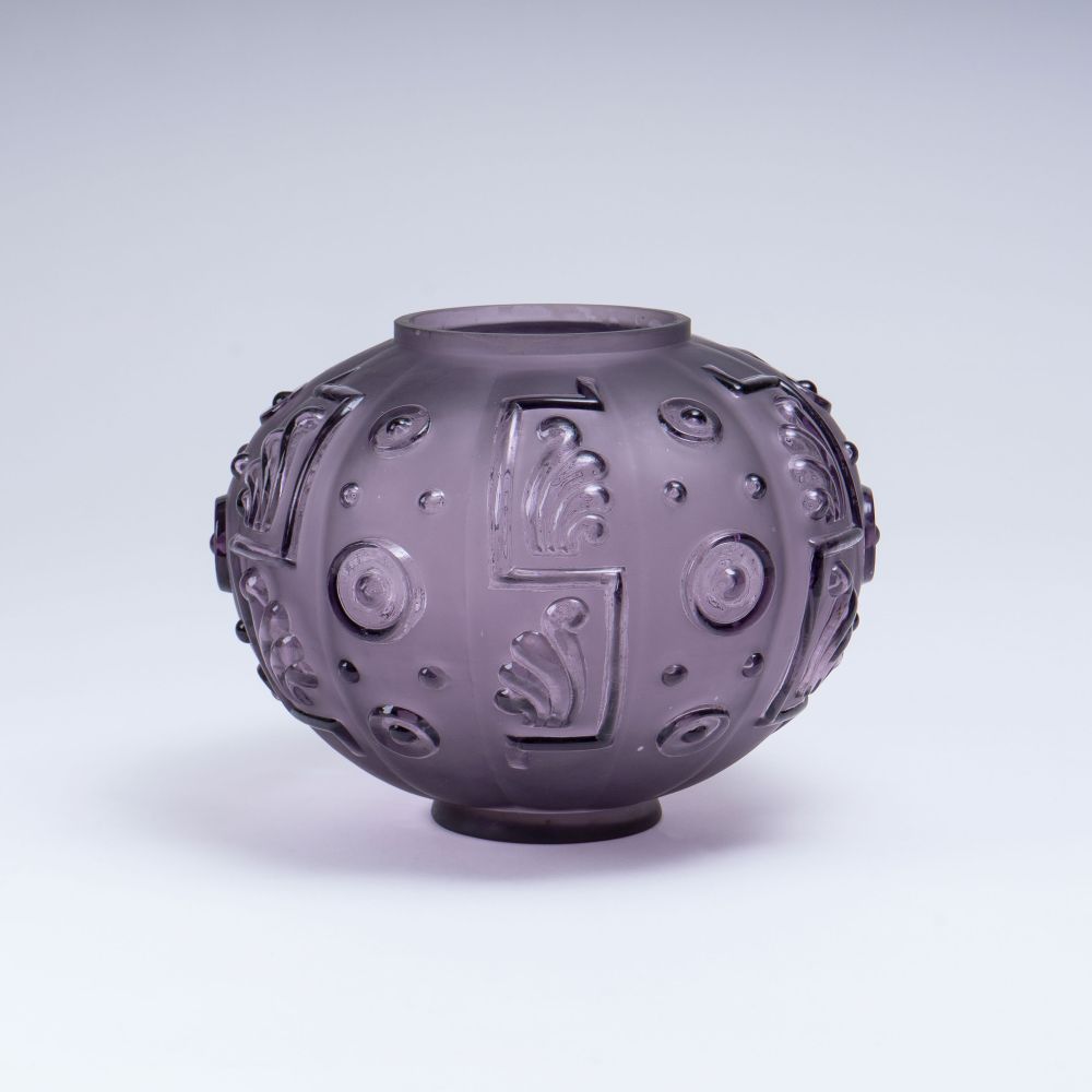 An Art Deco Vase with Relief Decor