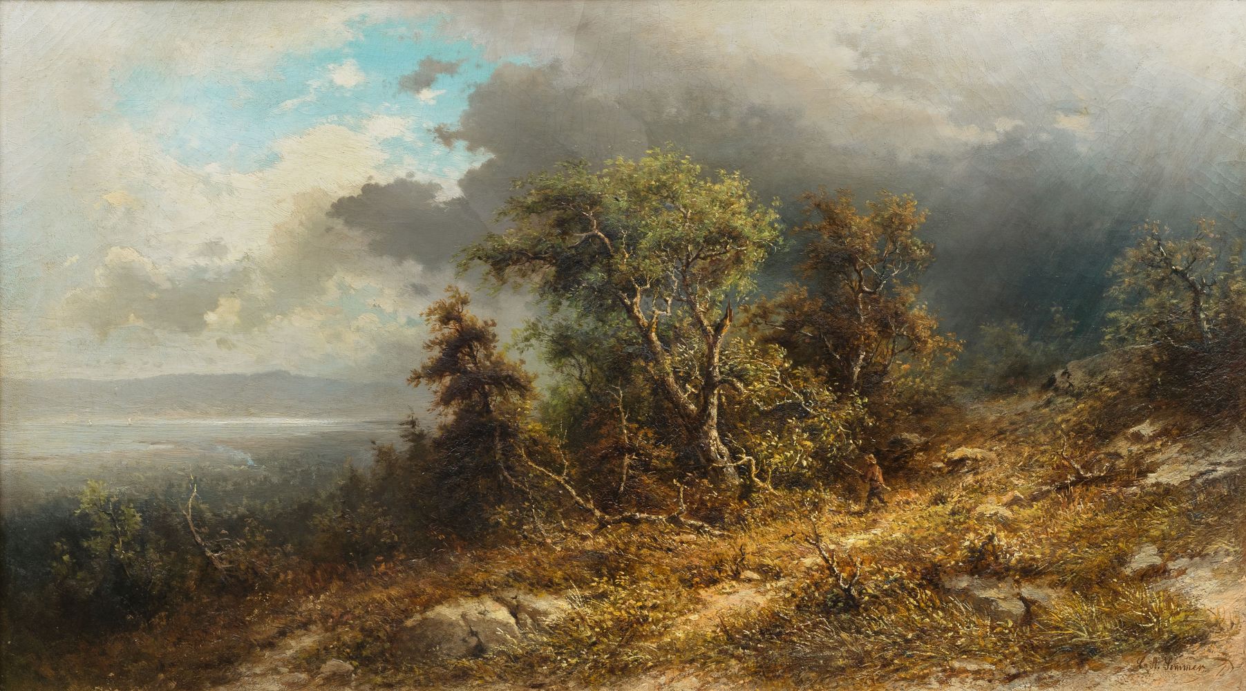 Carl August Sommer - Lake Champlain U.S.A. Lake Champlain U.S.A.