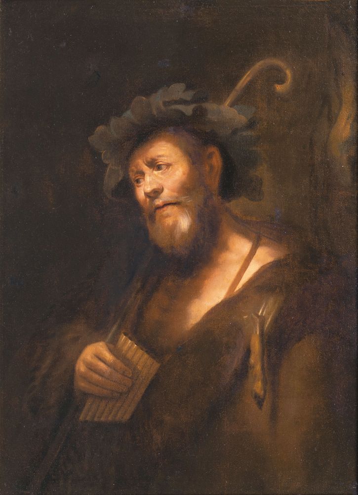 Jacob Jordaens, Umkreis - Portrait eines Mannes als Pan Portrait eines Mannes als Pan