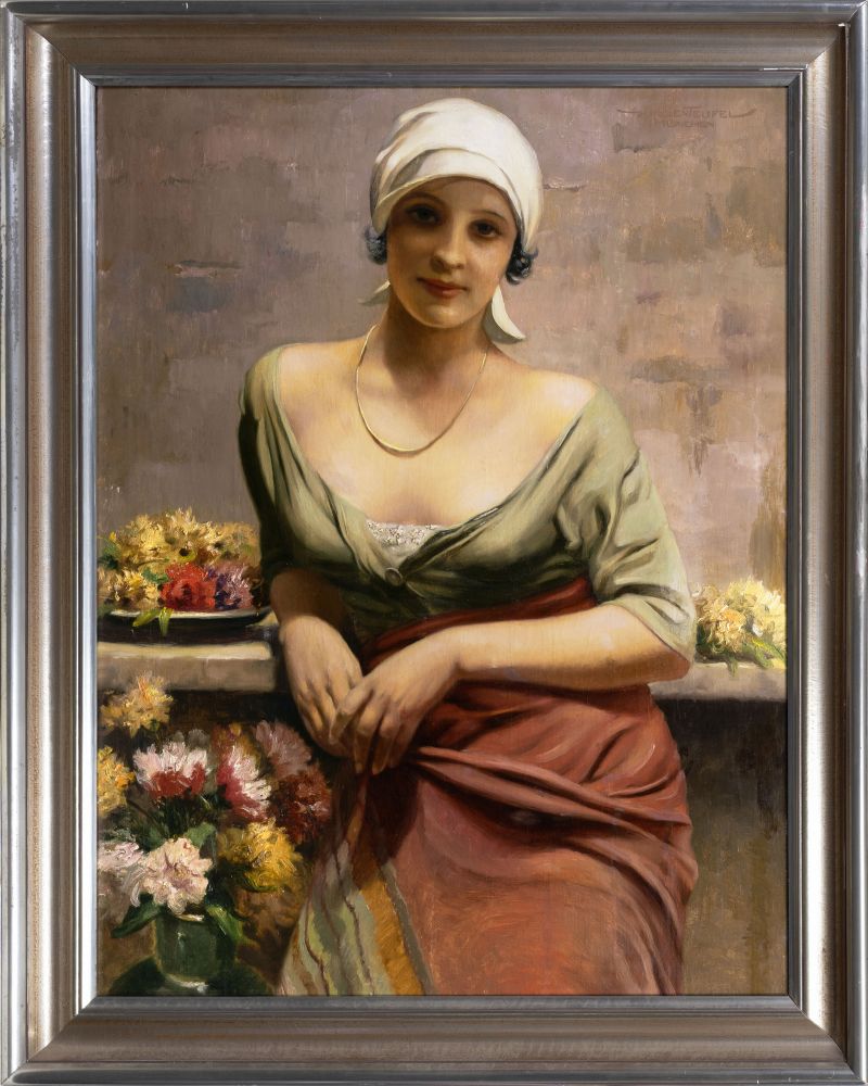 Girl with Flowers - image 2