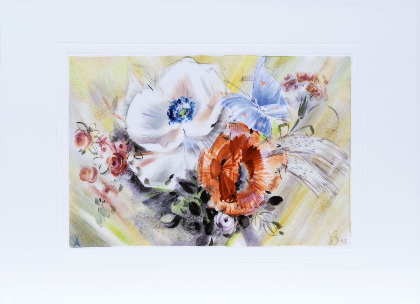 A Porcelain Plaque 'Flower Summer' - image 2