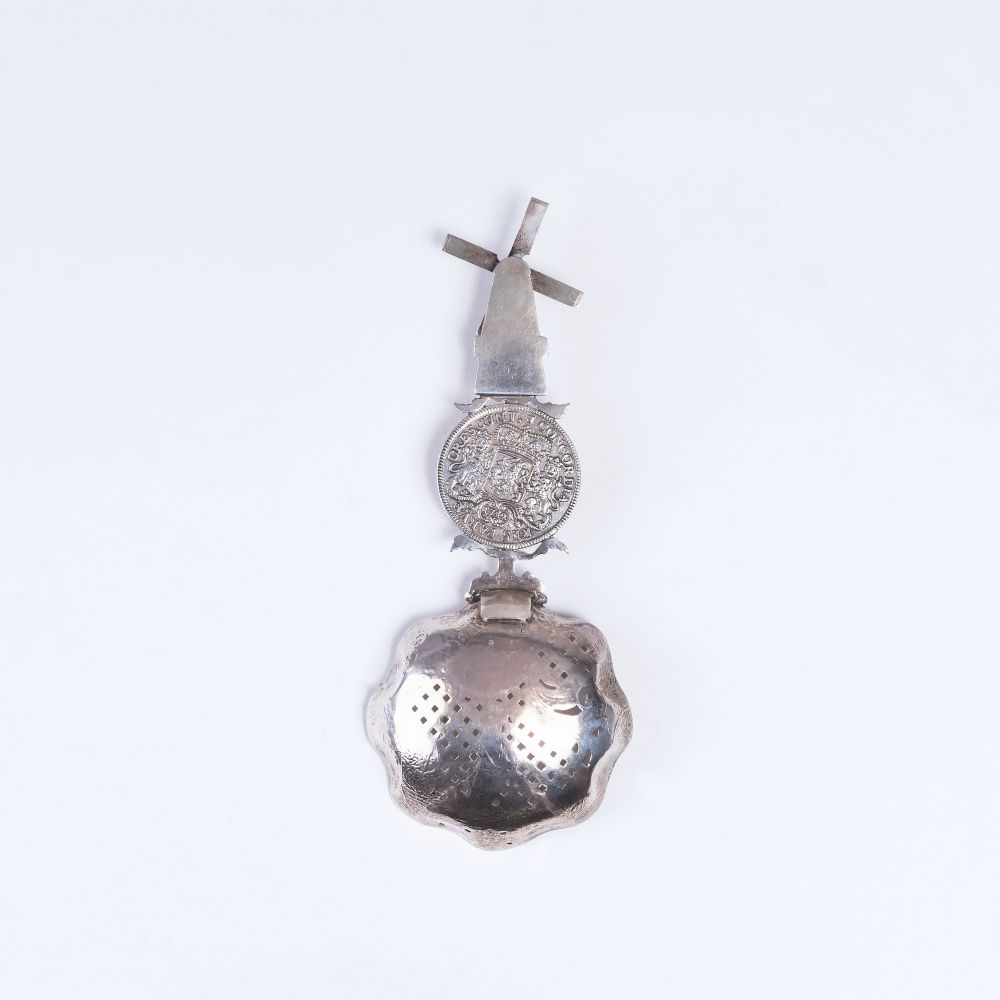A Decorative Spoon with Coin and Windmill - image 2