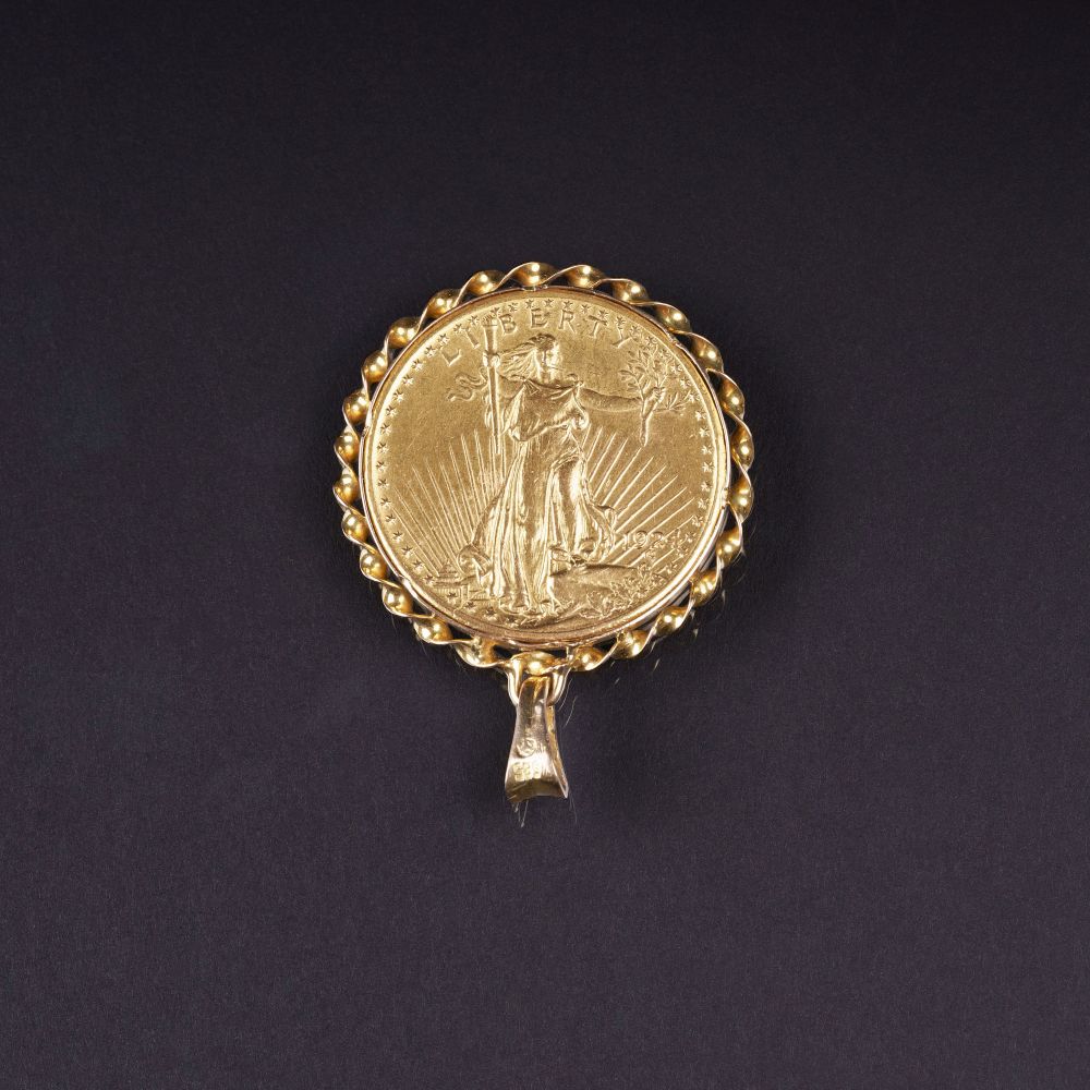 A Gold Coin 'Saint Gaudens Double Eagle' as Pendant - image 2