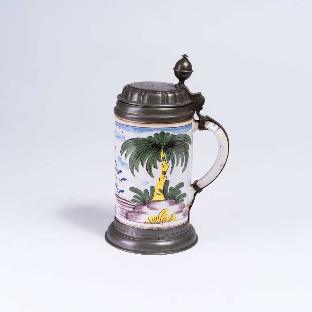 A Faience Tankard with a Chinese - image 2