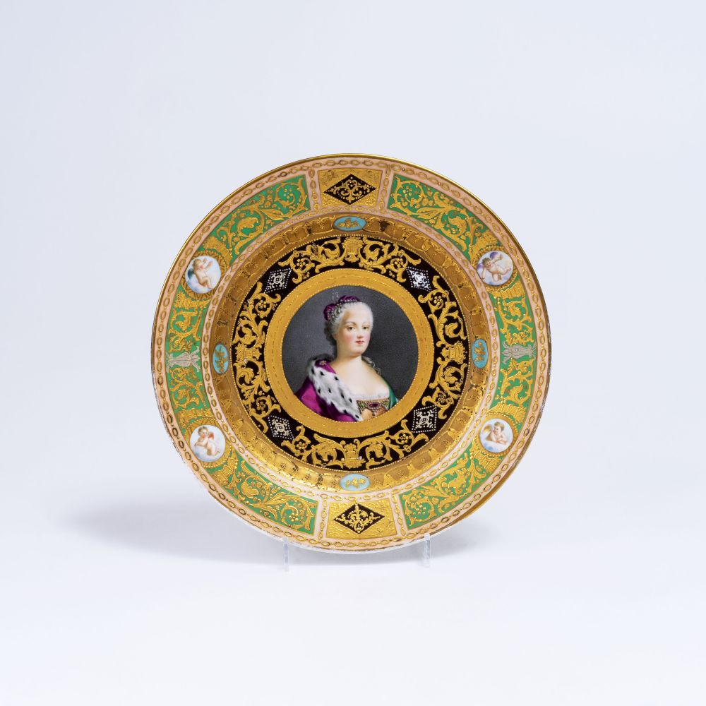 A Splendid Portrait Plate 'Marie Antoinette'