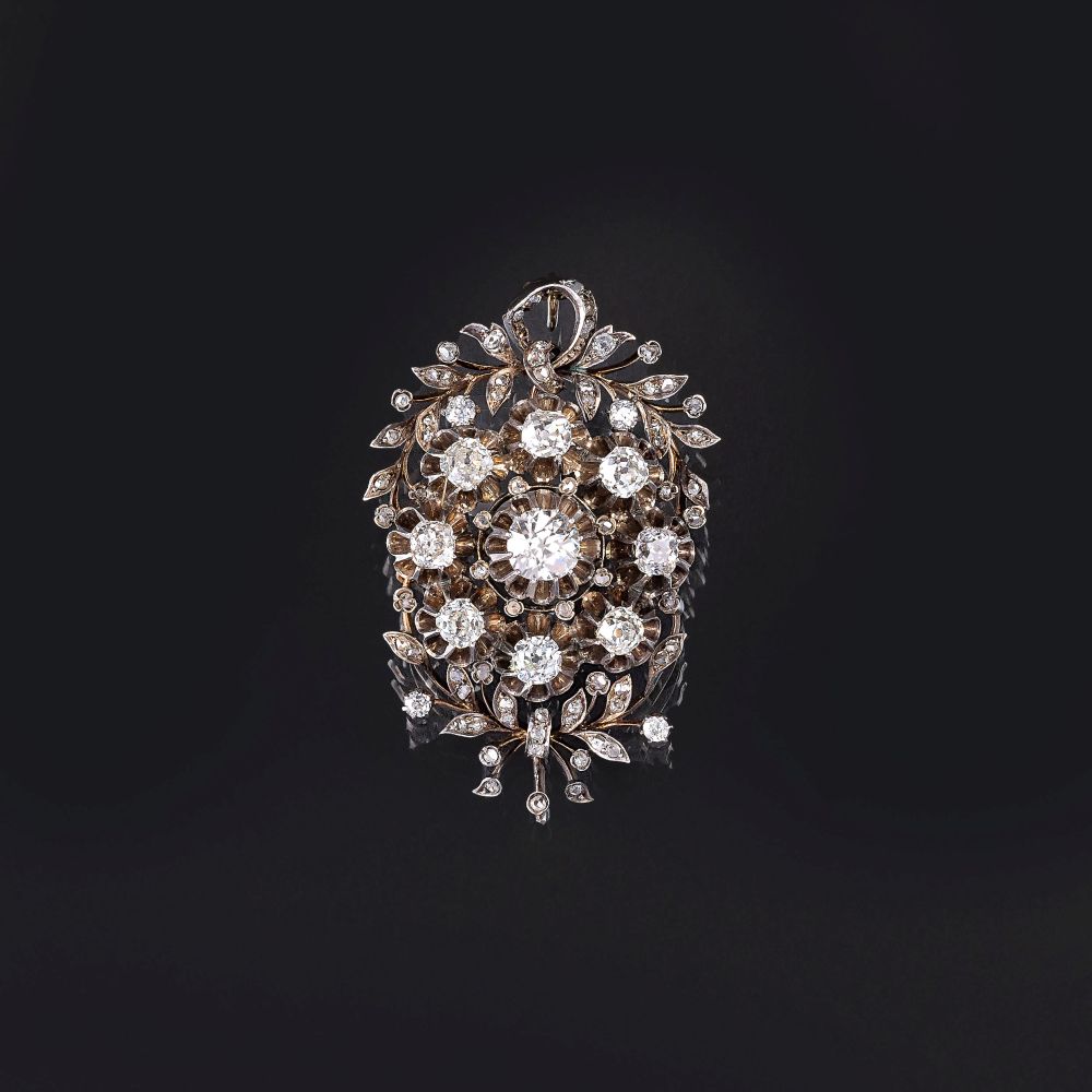 A Belle-Epoque Diamond Brooch A Belle-Epoque Diamond Brooch