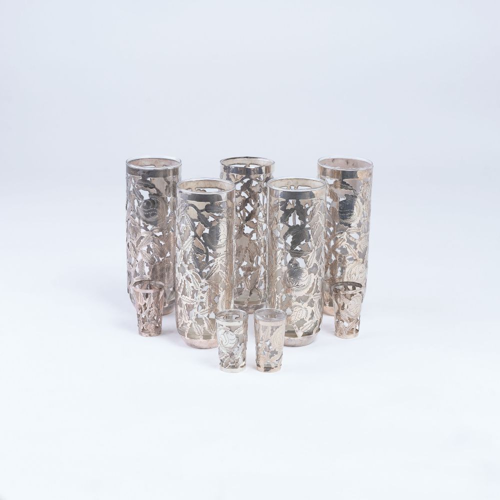 A Set of 5 Mugs with Floral Overlay - image 2