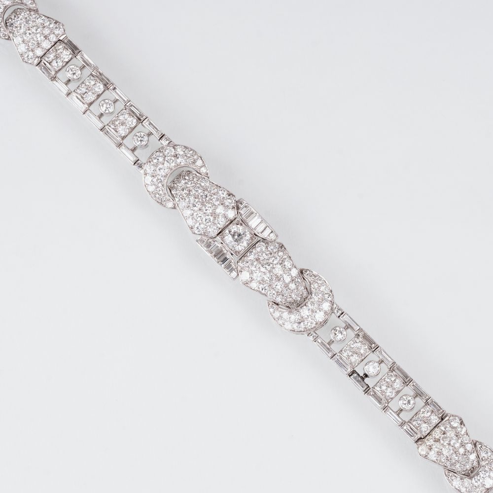 A higcarat Art-déco Diamond Bracelet - image 2