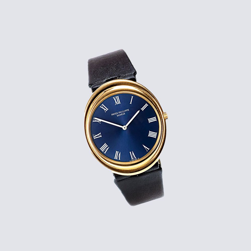 A Gentlemen's Wristwatch 'Golden Ellipse Blue Dial'