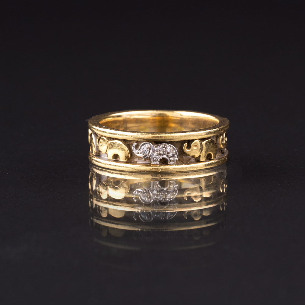 A Gold Ring with Elephants - image 2