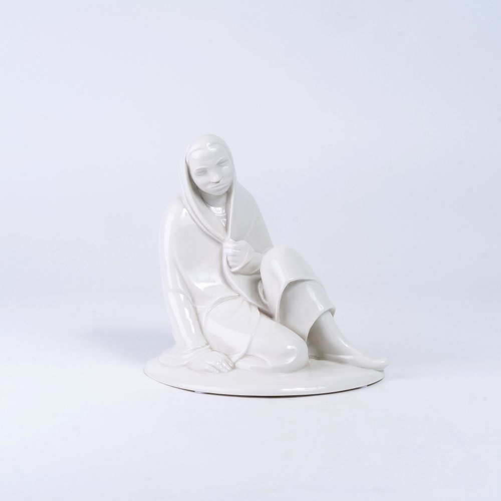 Ernst Barlach - A Sitting Girl A Sitting Girl