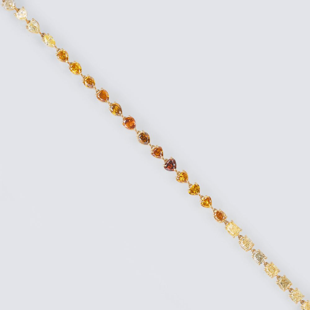 A Fancy Diamond Bracelet A Fancy Diamond Bracelet