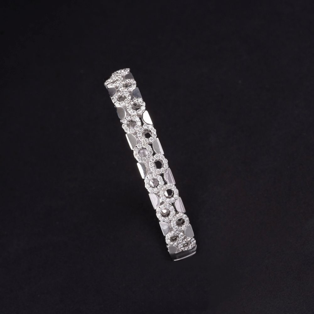 A Diamond Bangle Bracelet - image 2