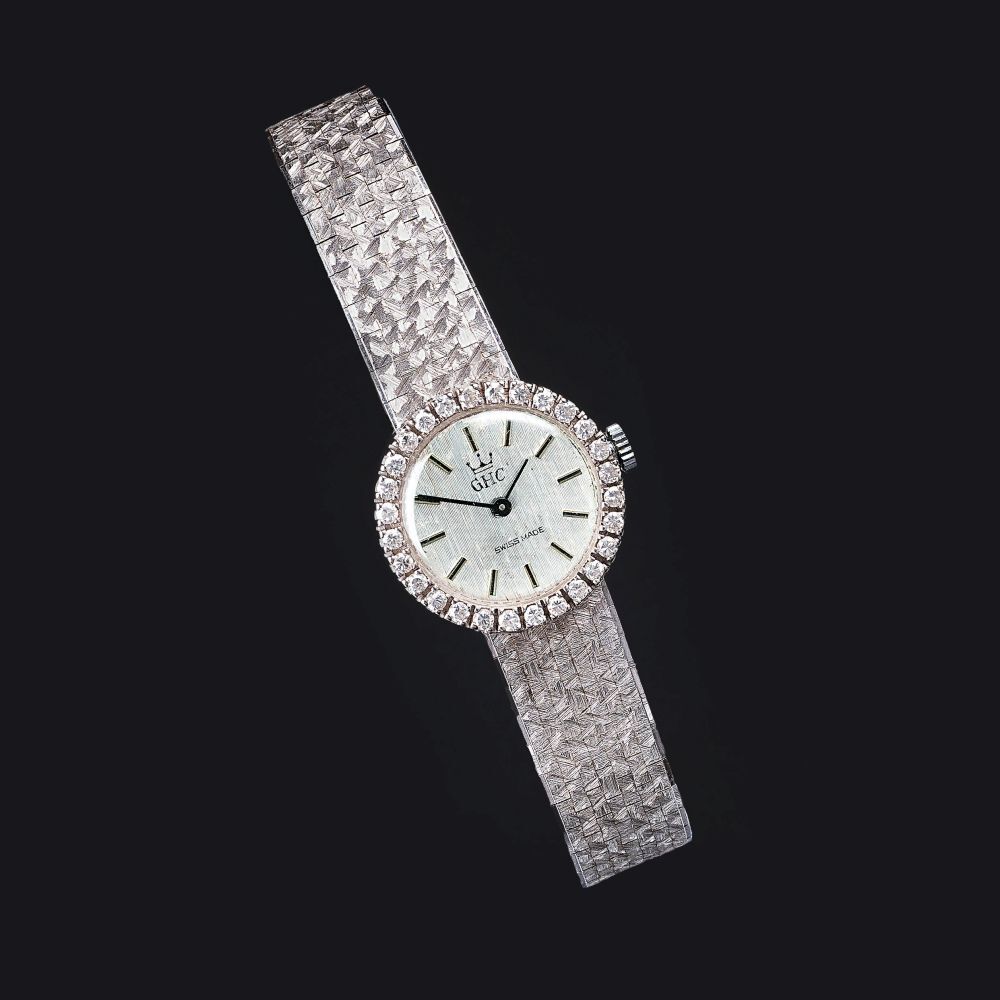 Damen-Armbanduhr mit Brillanten