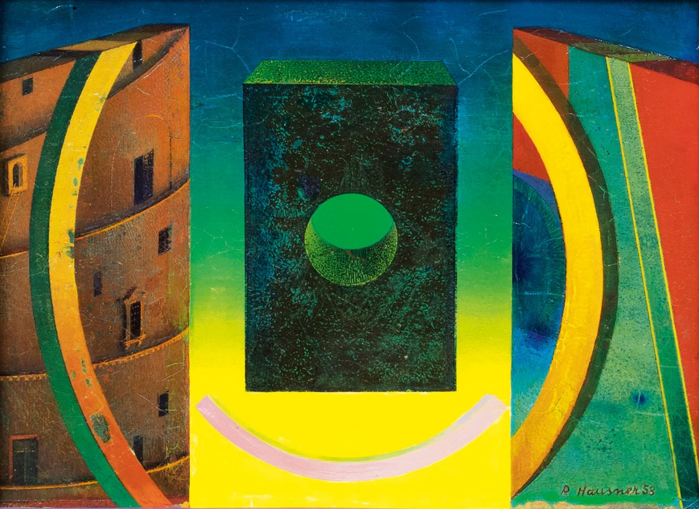 Rudolf Hausner - Black Stone - Schwarzer Stein Black Stone - Schwarzer Stein