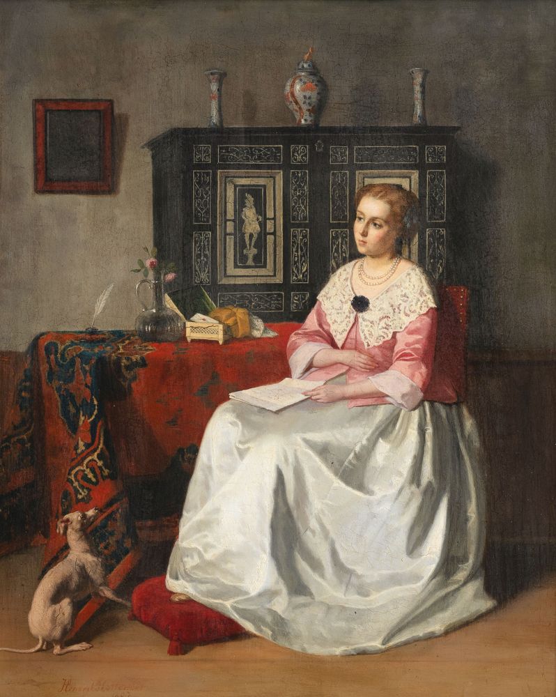 Hendrik Hollander - Dame mit Brief Dame mit Brief