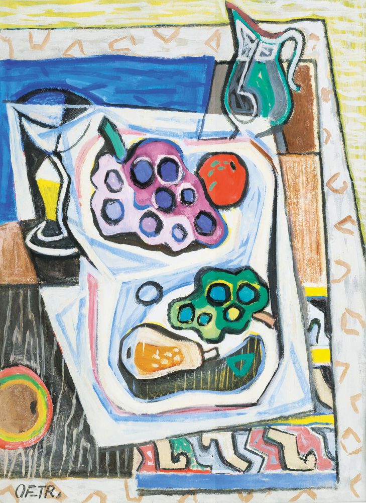 Otto Fischer-Trachau - Stilleben mit Früchten Stilleben mit Früchten