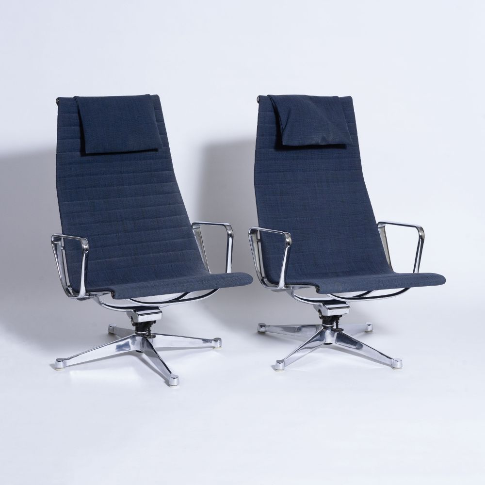A Pair of Aluminium Chairs EA 124 - image 2