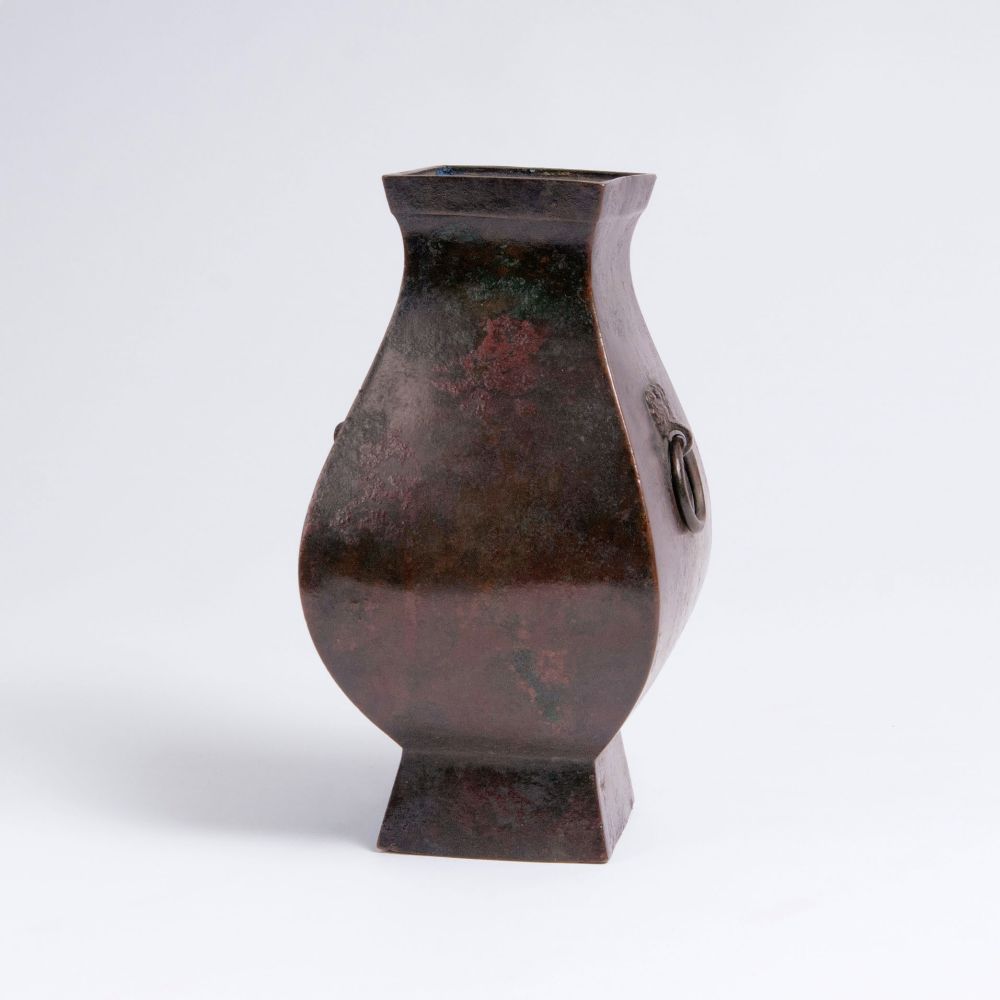 A Bronze Han-Style Fanghu Vessel