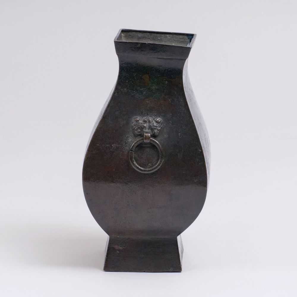 Bronze-Gefäß 'Fang Hu' im Han-Stil - Bild 2