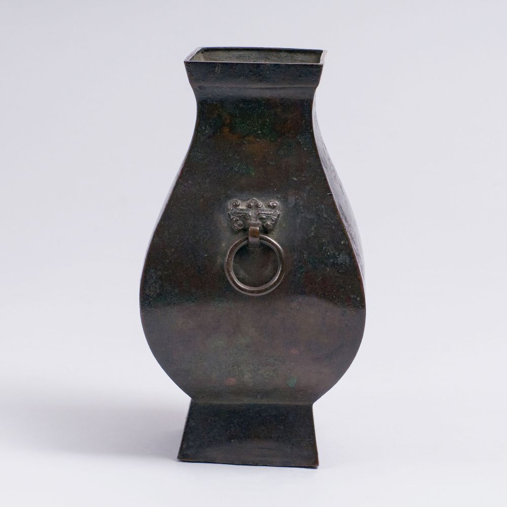 Bronze-Gefäß 'Fang Hu' im Han-Stil - Bild 4