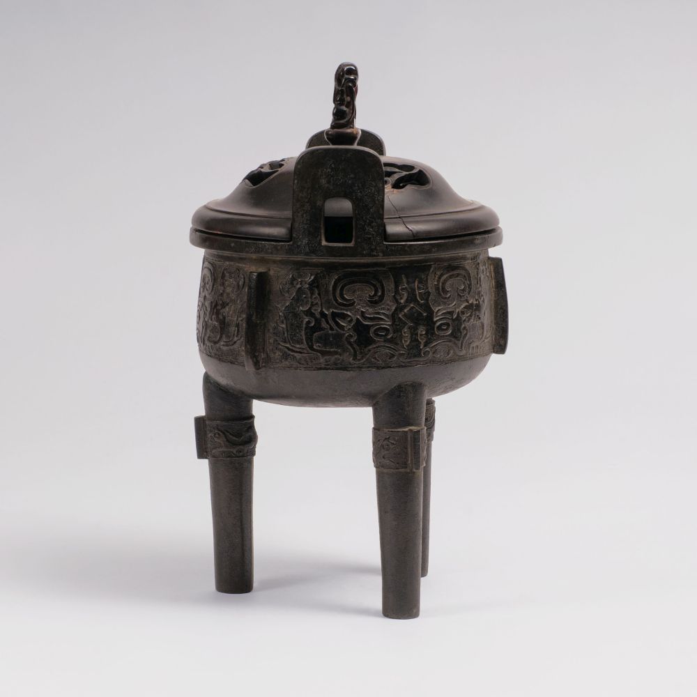 A Bronze Ding Vessel - image 2