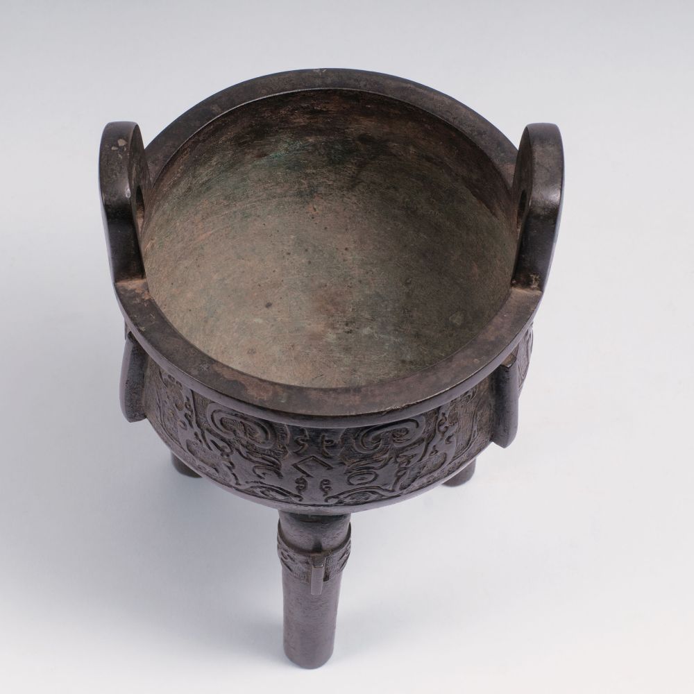 A Bronze Ding Vessel - image 5