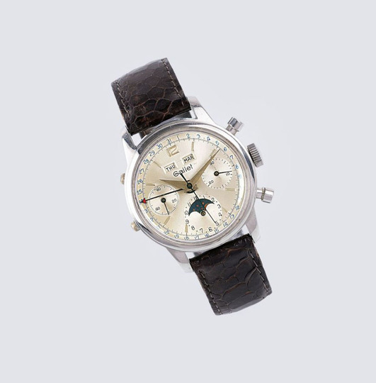 A Gentlemen's Wristwatch 'MultiChron' Chronograph with Full Calendar and Moonphase