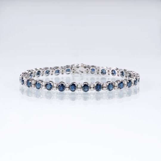 A Sapphire Diamond Bracelet